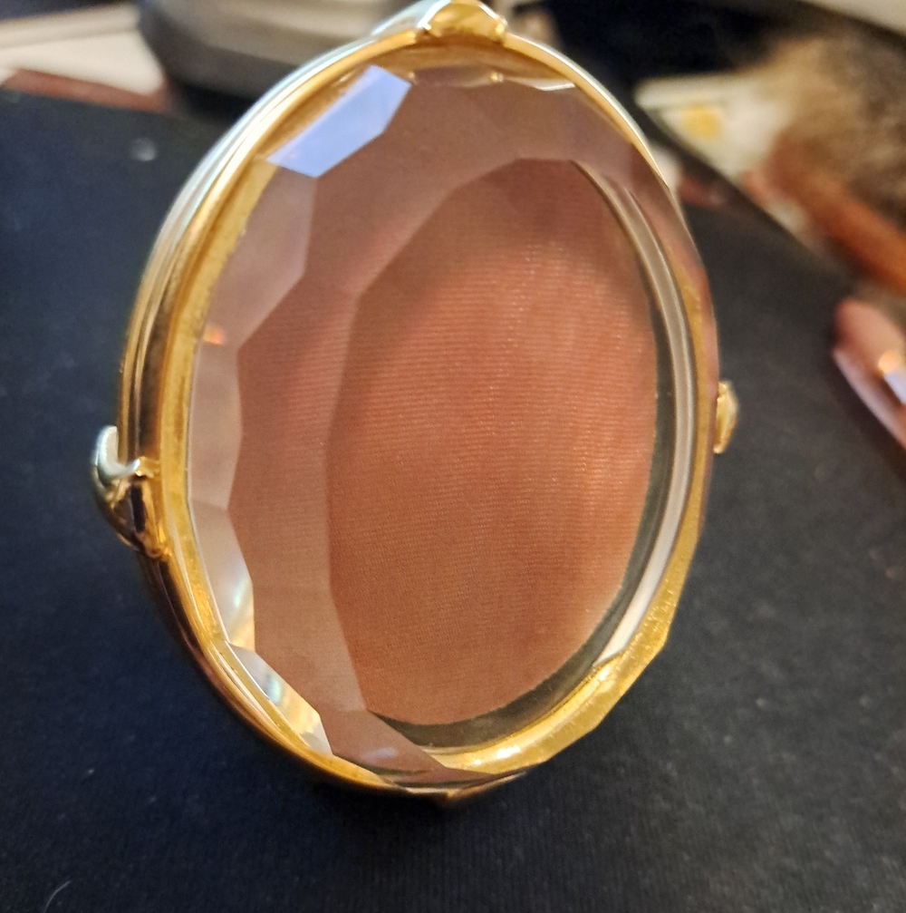 Rare MCM Vintage 1986 Swarovski Crystal & Gold Oval Picture Frame